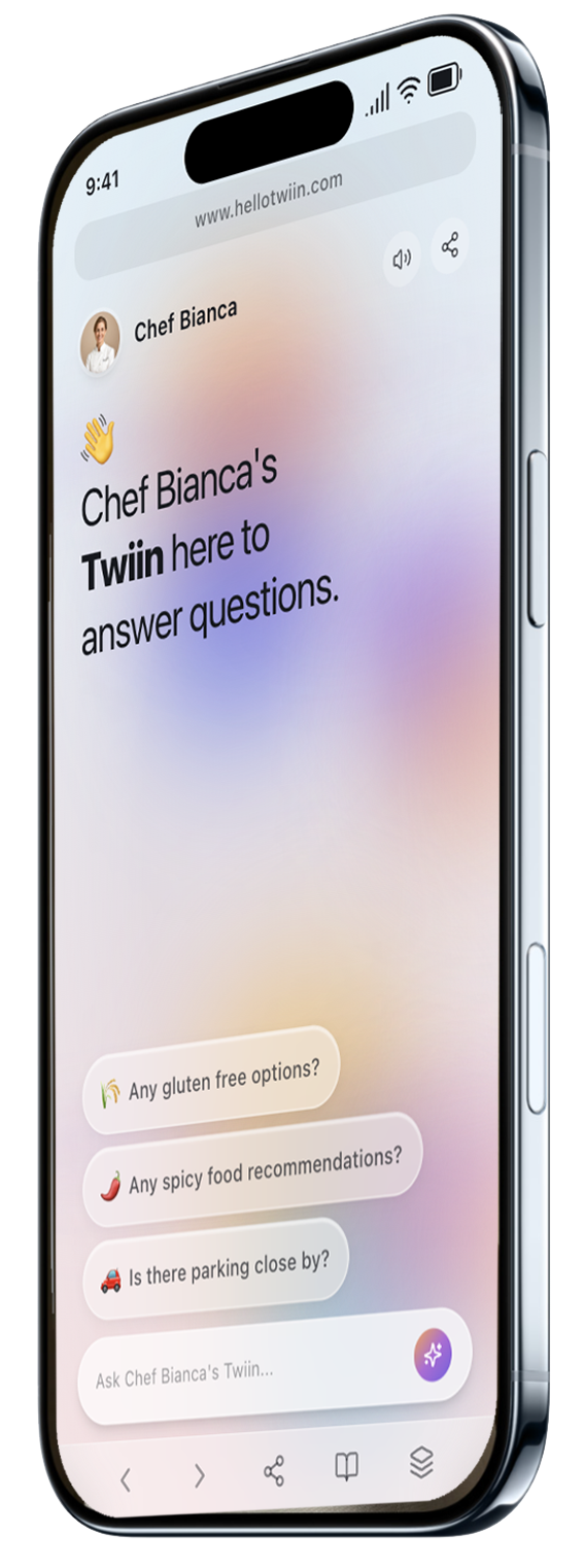 Twiin chat interface